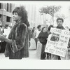 Marsha P. Johnson hands out flyers for support of gay students at N.Y.U.