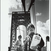 Representative of Gay Activists Alliance of New Jersey at "Hold Hands" demonstration