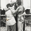 Women embracing at Michigan Womyn's Music Festival