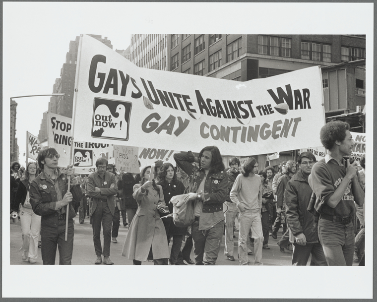 Gay Contingent Vietnam War Protest March Nypl Digital Collections 