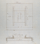 Iron caps used as skewbacks to the ground arches in the New Custom House, New Orleans [plan and section]