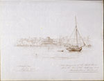 Lake terminus of the Shell Road from the pier of the Jefferson and Pontchartrain Railroad