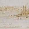 The Marine Hospital from the upper walls of the new Custom House New Orleans