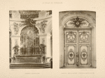 Chapelle - maitre-autel; chapelle - rez-de-chaussée - principale porte d'entée.