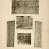 1. - Grille autour du maitre-autel. - 2. - appui de communion, chapelle derrière le chœur; 3. - grille de cloture de l'orgue. - 4, 5. - bas-reliefs des piliers autour de maitre-autel.