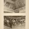 1 - Salon de Mars - angle des plafonds; 2 - salon d'Apollon - angle des plafonds.