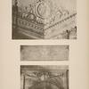 Vestibule de la chapelle, 1er étage; 1 - angle du plafond; 2 - motif dessus de porte de la tribune du roi; 3 - motif dessus des niches.