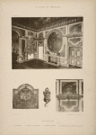 Salon de la paix; 1 - ensemble; 2 - plaque de cheminée; 3 - dessus de porte; 4 - crochet de la galerie des glaces.