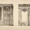 Chambre a coucher de la reine. Porte. Glace entre les deux fenêtres.