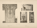 Salle du conseil; 1. Détail d'un panneau; 2. Cheminée; 3. Console; 4. Horloge mécanique.