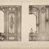 Appartement de Mme Adelaïde, fille de Louis XV; détails des menuiseries.