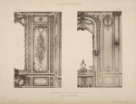 Appartement de Mme Adelaïde, fille de Louis XV; détails des menuiseries.