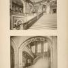 Escalier de la reine dit escalier de marbre; montée du premier étage; montée du palier de repos.