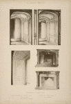 Appartements de Madame du Barry; 1 - arrière-voussure de la pièce d'angle; 2 - arrière-voussure de la galerie; 3 - arrière-voussure de la salle a manger; [...]
