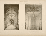Perspective des galeries; porte d'entrée du théatre.