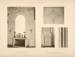 1 - Glace de la chambre a coucher; 2 - base et socle des pilastres; 3 - motif de panneau dans la pièce; 4 - chambranle des baies du salon des glaces.