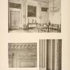Le salon de la reine; 1 - ensemble; 2 - détails de l'ordre; 3 - chambranle et pilastre.