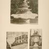 1 - Bassin dans le jardin du roi; 2 - perron de Trianon sous bois; 3 - vase en plomb du bassin des quatre nymphes.
