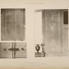 1. - Détail du salon de musique; 2. - détail de la porte du salon de musique; 3. - détail de la salle a manger.
