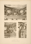 Salle du théatre; 1 - couronnement de la scène; 2 - couronnement de la scène. Angle; 3 - cariatide soutenant le rideau.