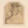 Drawing of a man on horseback
