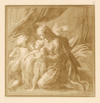 Drawing of holy family