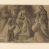 Drawing of Madonna and child