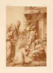 Drawing of adoration of the kings