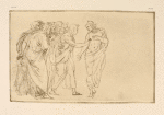 Drawing of incredulity of St. Thomas