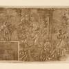 Drawing of adoration of the kings