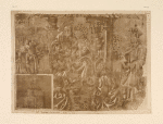 Drawing of adoration of the kings