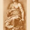 Drawing of woman in drapery