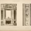 Bibliothèque de Louis XVI; cheminée; panneau d'angle.