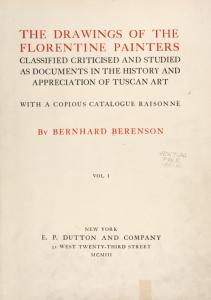 Drawing of Floretine painters, classified, criticised, and studied as documents in the history and appreciation of Tuscan Art