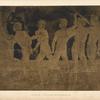 A. Pollajuolo, [sic] British museum, 1906. [Nude men driving bound prisoners forward.]