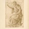 Botticini, British museum, 589. [Study for coronation, with Christ.]