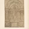 Credi, Uffizi, 686. [Study for a marble chapel with an annunciation over the altar.]