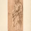 Botticelli, Uffizi, 563. [Study for the baptist standing.]