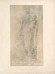 Sogliani, British museum, 2637 verso. [Study of partially nude man wearing cape.]
