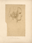 Leonardo, Windsor, 1154. [Bust of a lady with the head in profile.]