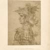 Leonardo, British museum, 1035. [Profile bust of a warrior in fanciful armour [sic].]