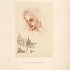 Leonardo, Windsor, 1153. [Bust of youngish man nearly in profile, with open mouth and expression of great effort.]