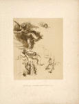 Leonardo, British museum, 1037. [Studies for a victory placing a shield on a trophy.]