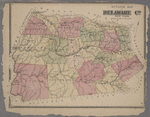 Outline Map of Delaware Co. New York