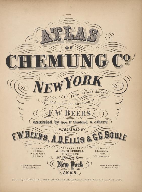 Atlas of Chemung Co. New York NYPL Digital Collections