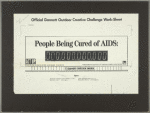 Official Gannett Outdoor Creative Challenge Work-sheet. People Being Cured of AIDS: 000,000,000,000.