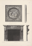 Chimney-piece of ante-room with mantelpiece over, of the library in Sion house, seat of the duke of Northumberland.