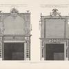 Chimney-pieces in third drawing room and the countess of Derby's dressing room in Earl Derby's house in Grosvenor square.