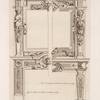 Two designs for chimney pieces of same dimensions but varied decoration.