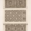 Three designs for wall panels.